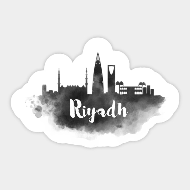 Riyadh watercolor Sticker by kursatunsal